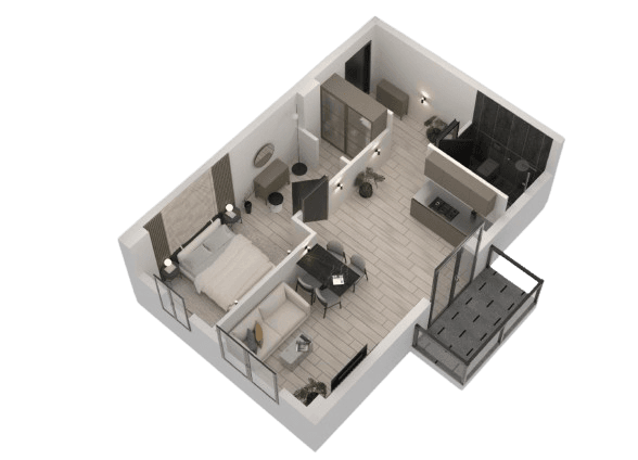 1 Bedroom - 50.5 sq.m